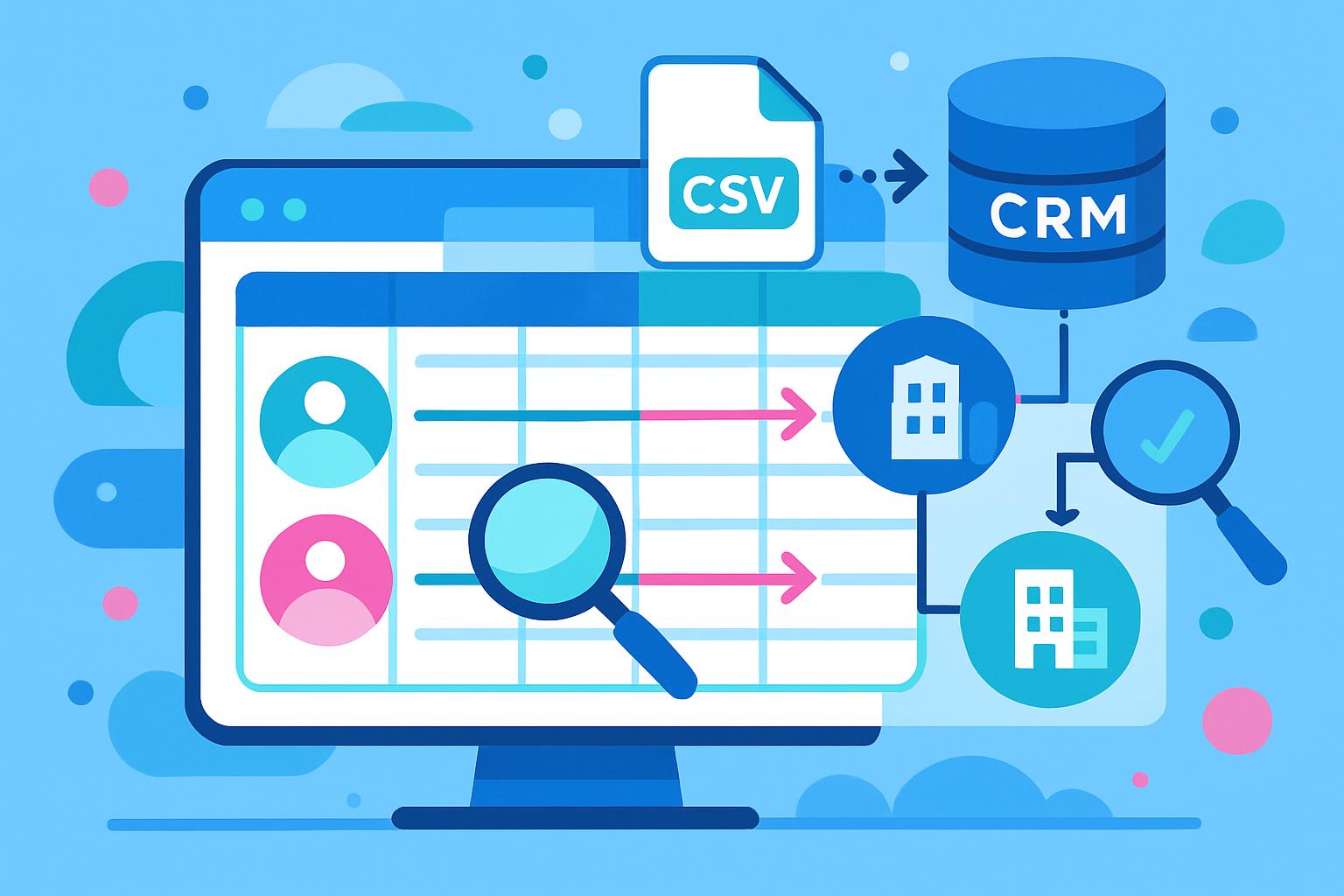 Effektiv CRM kontaktimport der styrker salgsflowet